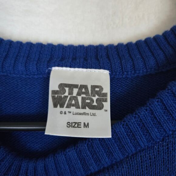 Disney Star Wars R2D2 Christmas Holiday Ugly Sweater mens Medium 0724 - Picture 2 of 6